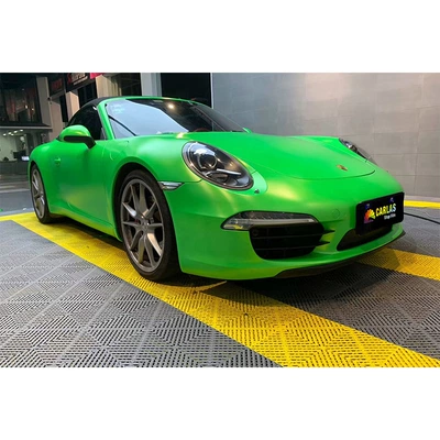 White Package Car Sticker Factory Direct – Auto Color Change Film - electric-metal-apple-green-152m18m