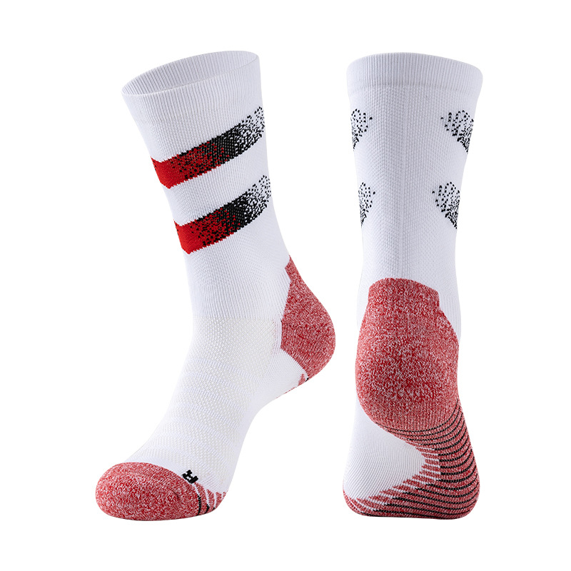 Professional Basketball Socks Men's Mid-Tube Pressurized Running Adult Non-Slip Practical Towel Bottom Thickened Elite Sports Socks