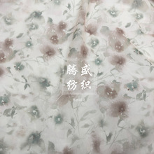 仿真丝雪纺面料 唯美气质花料 可更换底料 数码厂直销春夏印花