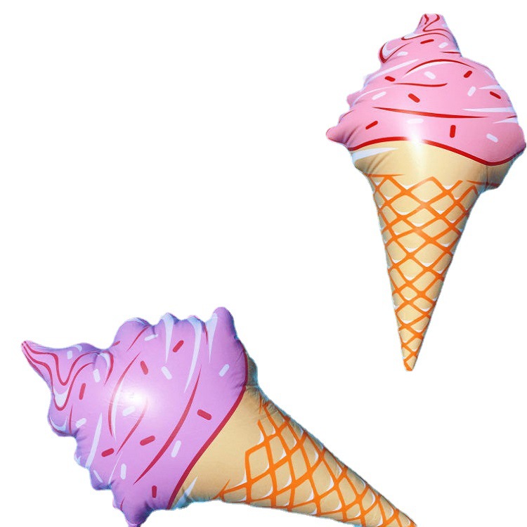 Inflatable swimming ring for ice cream for adults play in water