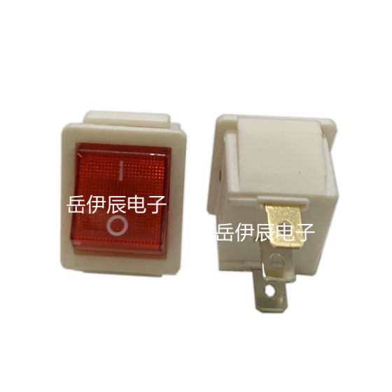 New electric cooker switch KCD4 electric cooker switch triangle second gear with light KCD3 electric cooker switch 31X25