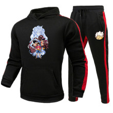日漫尼卡路飞-Nika Luffy gear 5跨境亚马逊连帽卫衣长裤套装男