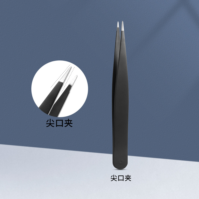 Acero inoxidable negro ceja clip de ceja especial ceja clip de ceja clip de ceja de alta precisión rosa ceja clip de ceja