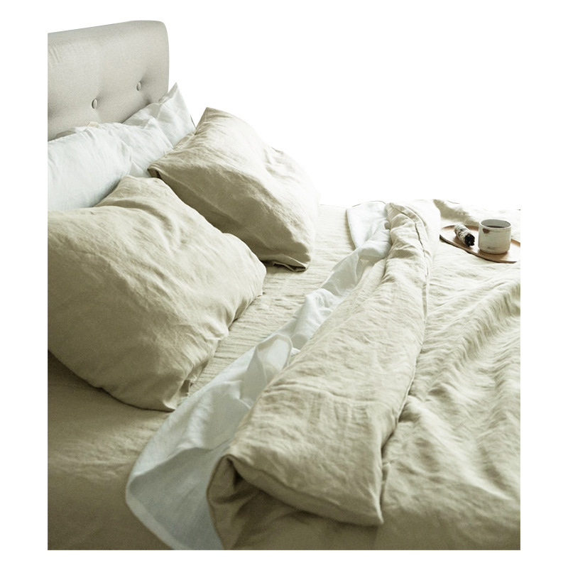 Comercio exterior sábanas de cama de cuatro piezas toner transpirable 100% sábanas de cama de cama de cuatro piezas conjunto completo