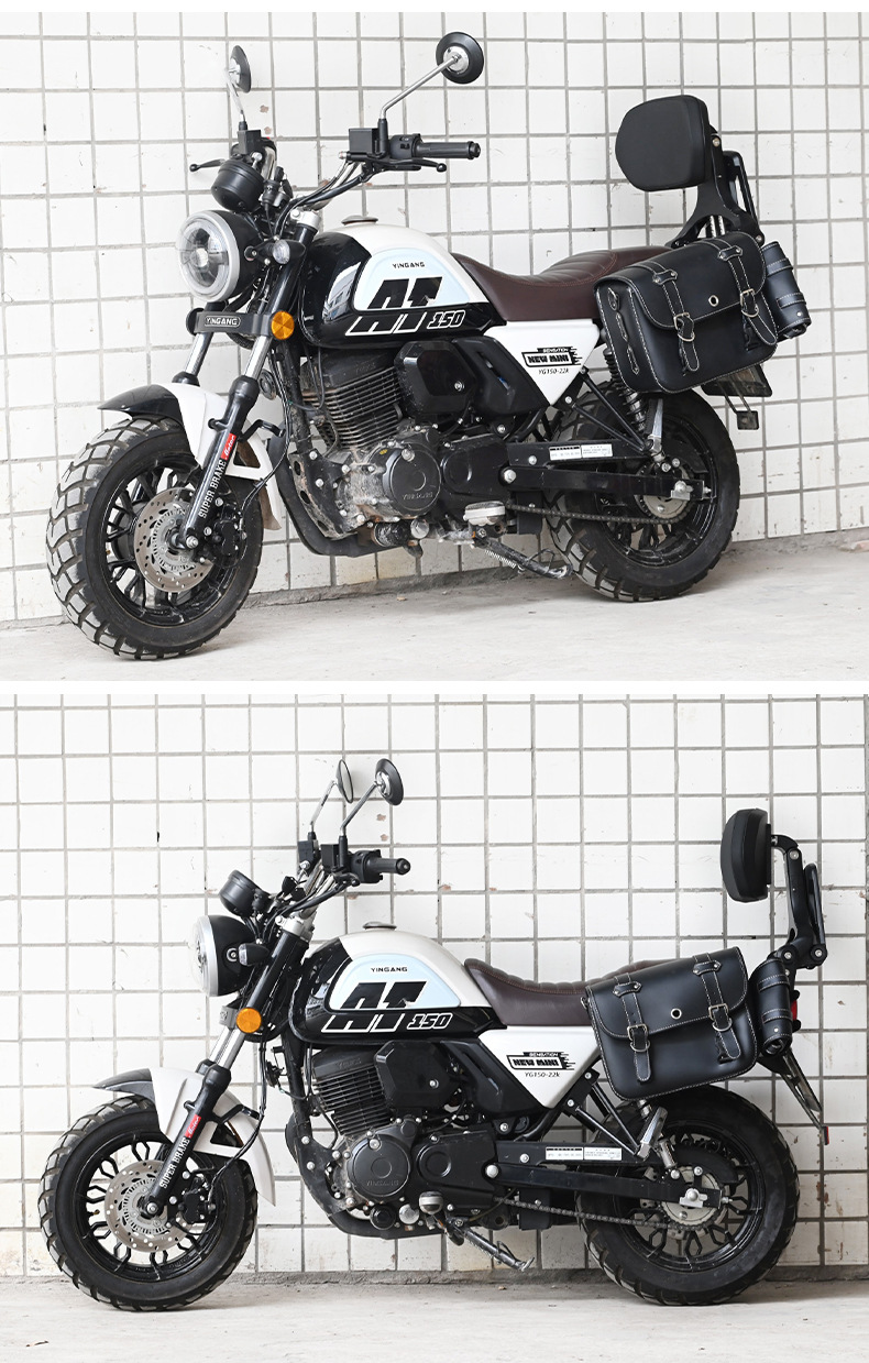 Suitable for Silver Steel at -49.999999999% off Stackable Telescopic Motorcycle Folding Backrest Driver's Backrest Passenger's Backrest