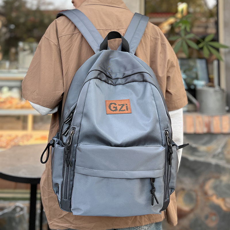 Mochila de la escuela secundaria de las niñas mochila para estudiantes universitarios de gran capacidad bolso casual de moda de los hombres de moda mochila de estilo coreano