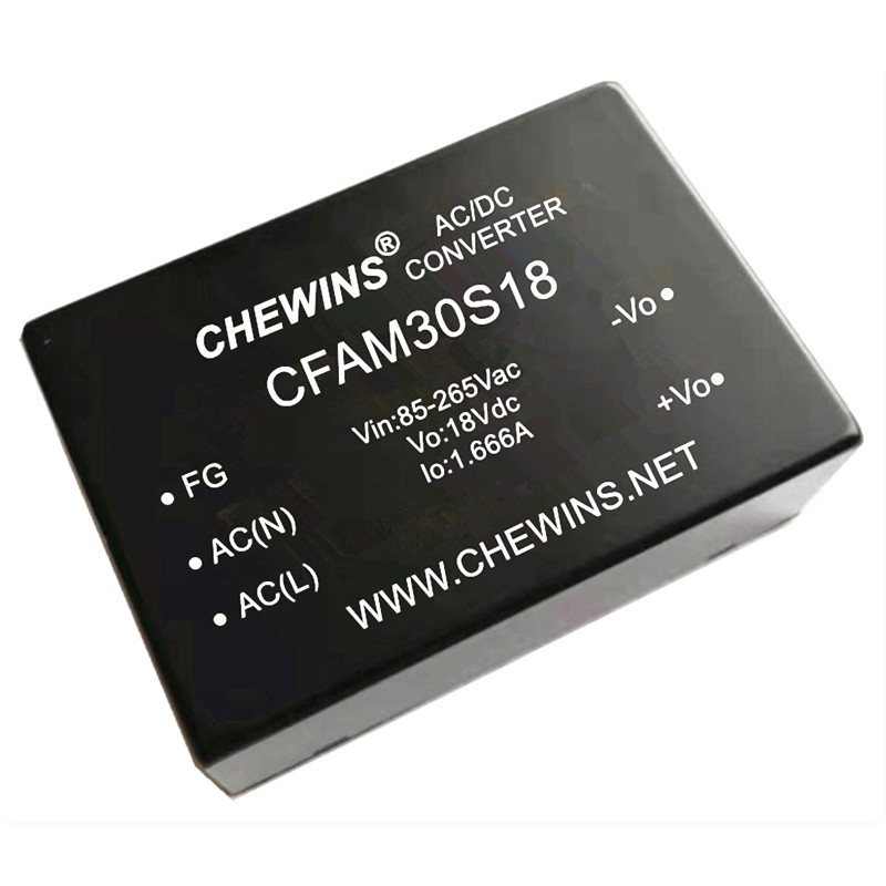 CFAM30S18 30瓦宽电压输入AC-DC模块电源220V转18V单路输出