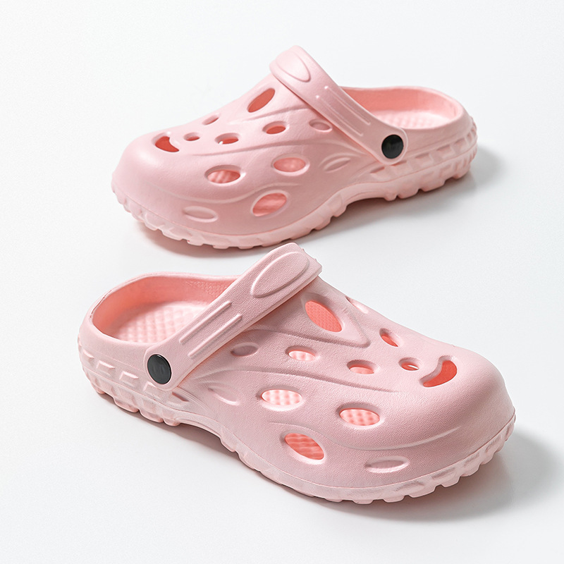 Zapatos de verano para mujeres pareja de arena antideslizante fondo grueso antiodor fugas zapatillas frías para hombres pisando mierda