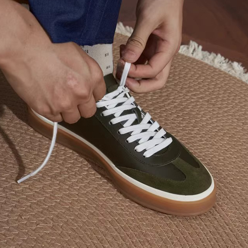 LP DESUN 신발 남성 유행 경량 편안한 디자인 센스 보드 신발 COWHIDE 비즈니스 캐주얼 쇠고기 텐더 부드러운 바닥 유럽과 미국 남성 신발