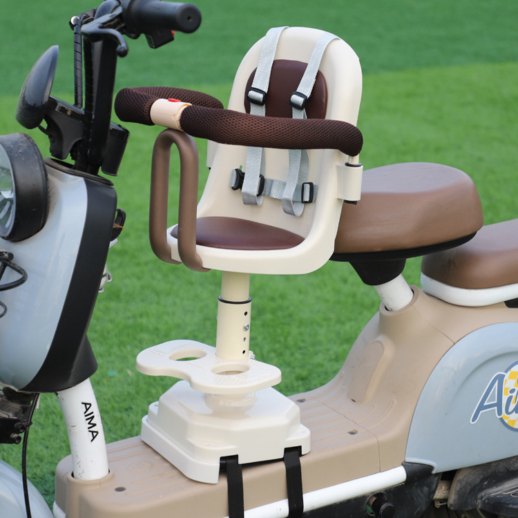 Electric car Children's seat front motorcycle baby front seat battery car scooter baby shock absorber seat