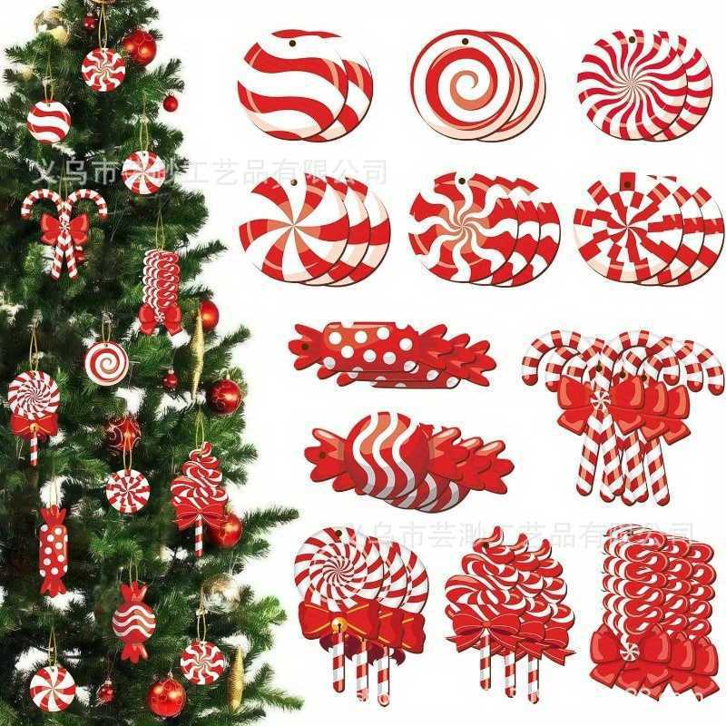 クロスボーダー新しいクリスマスツリーディッカイアント装飾品ディカイアントクリスマス木製吊り下げ装飾品クリスマスパーティーの装飾|undefined