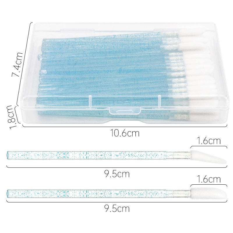 Nylon long lipstick, brush, 50 pieces
