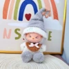 Star hat brown bib set