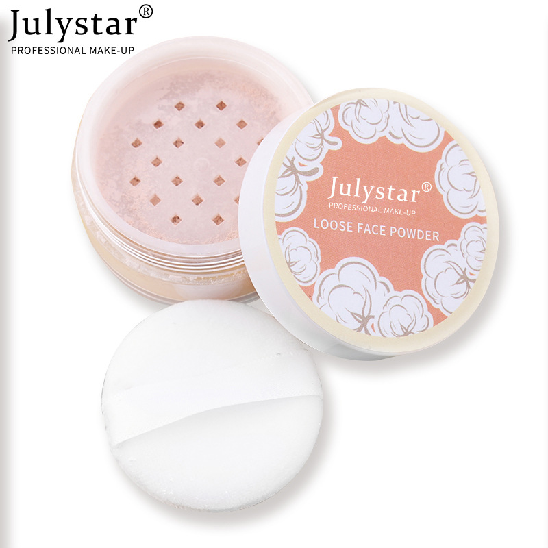 Correttore Julystar nude chiaro, snellente, opaco, waterproof, resistente al sudore, cipria fissante, trucco colorato_voghion.com