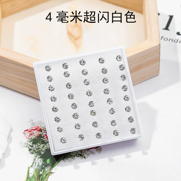 4 mm super glitter white