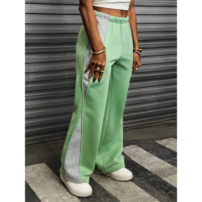 V 53811 Color Block Wide Leg Pants Pantalones de piernas anchas de color para mujeres image 6