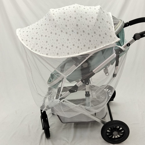 Stroller sunshade, pushcart sun protection canopy—essential gadget for strolling with babies; oversized sun umbrella with enhanced sun and UV protection; stroller mosquito net cover.