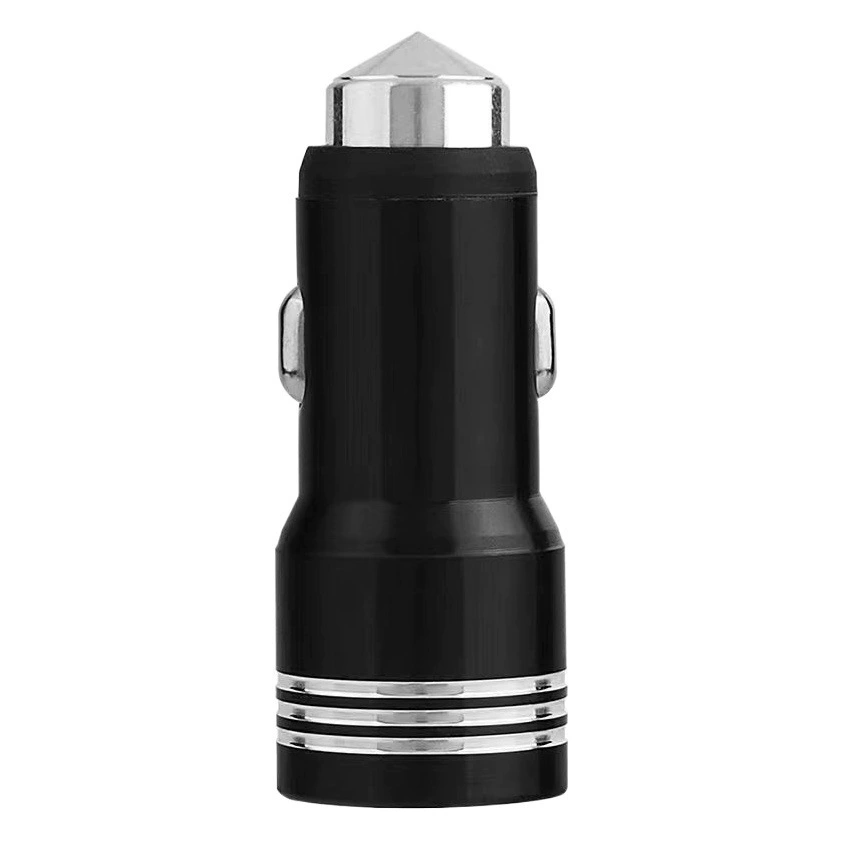 Безопасный молоток автомобильное зарядное устройство маленькое стальное ружье автомобильное зарядное устройство с цифровым дисплеем фиксированное автомобильное зарядное устройство 12,5 USB + PD QC3.0 Быстрая зарядка