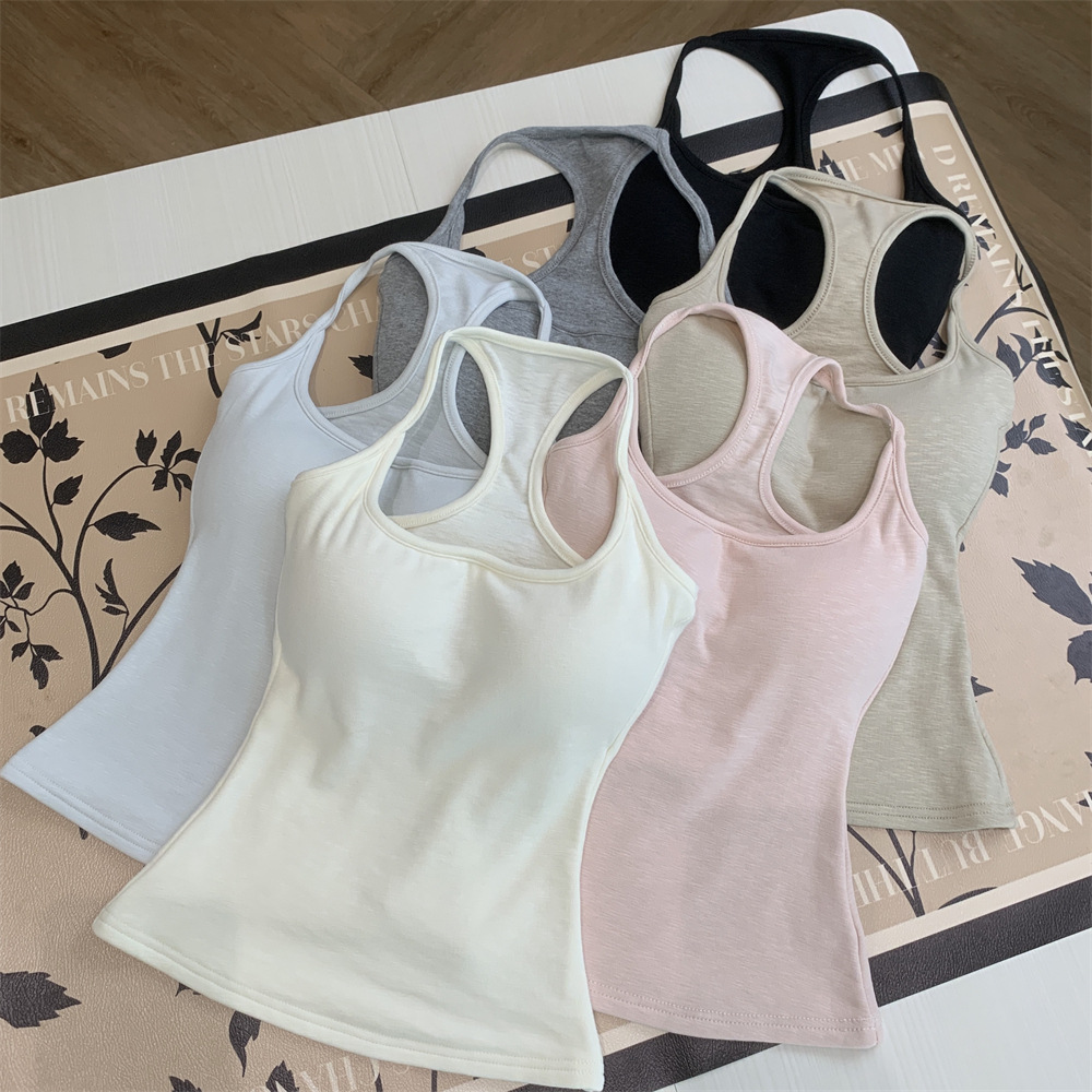 I-Shaped Beautiful Back Camisole (with Removable Chest Pad)