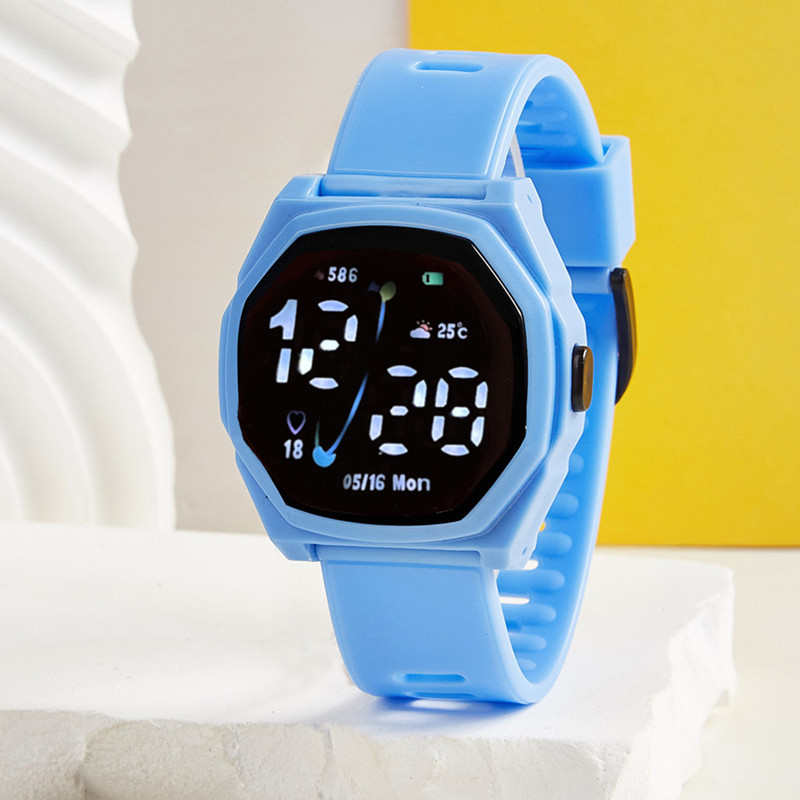 2023 nuevo en stock reloj electrónico impermeable LED luminoso reloj deportivo comercio exterior estudiante reloj electrónico al por mayor