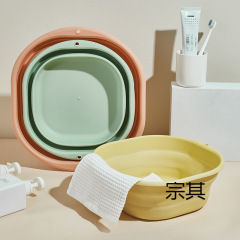 可折叠洗脸盆旅行户外便携式婴儿盆子大号家用塑料盆学生宿舍用盆