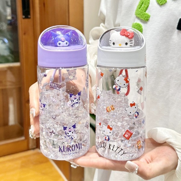 캐릭터 디자인 트라이탄 휴대용 직수형 물병 500ml 밀폐 물통