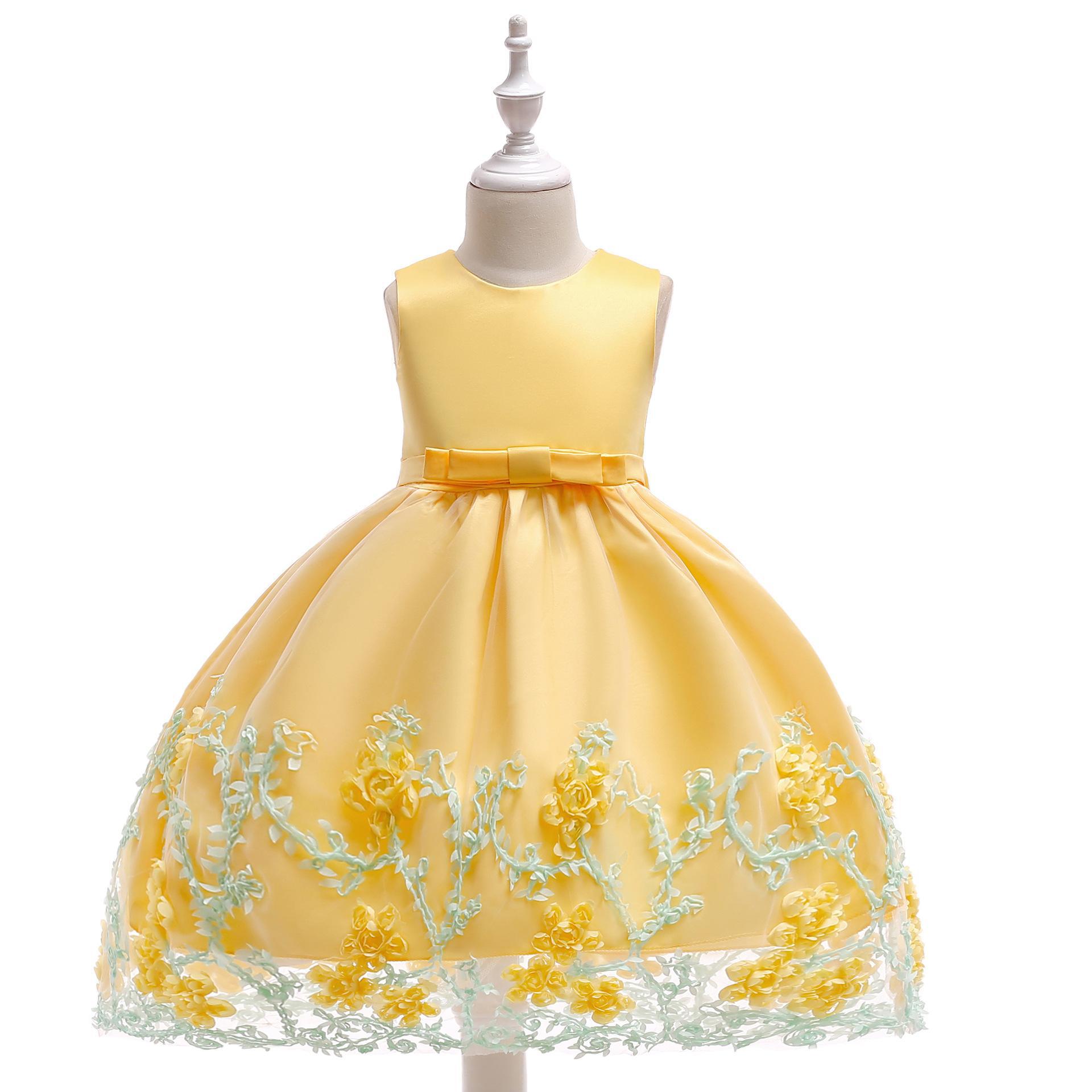 AliExpress Europe and the United States foreign trade children's clothing girls dress summer 2023 children's dress princess dress mesh tutu skirt