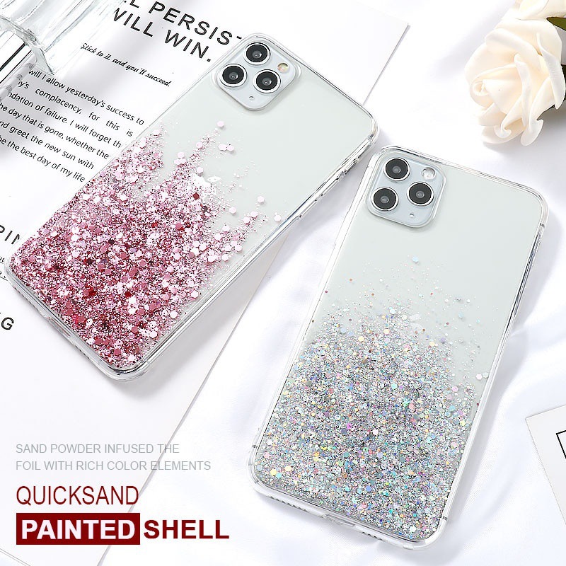 Glitter Phone Case For Samsung Note Series Starry Sky Tpu Cover_voghion.com