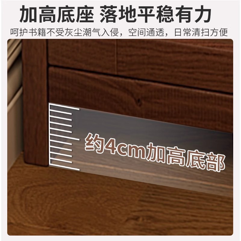 Mesita de noche de madera maciza Estilo retro americano Dormitorio junto a la cama Gabinete de almacenamiento multicapa para el hogar Estante con grietas