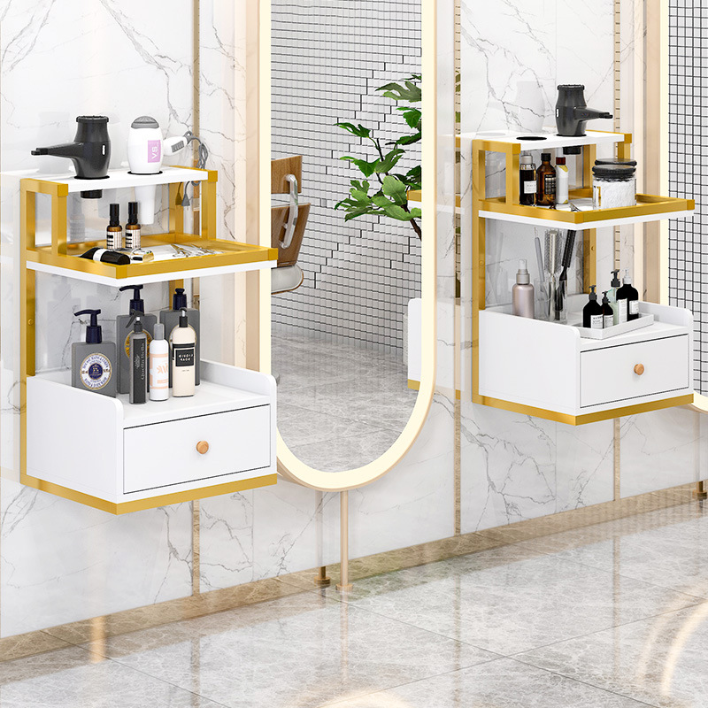 Gabinete para herramientas de barbería, suministros para salón de belleza, carrito pequeño, estante de almacenamiento multifuncional para peluquería, mesa para herramientas de peluquería image 1