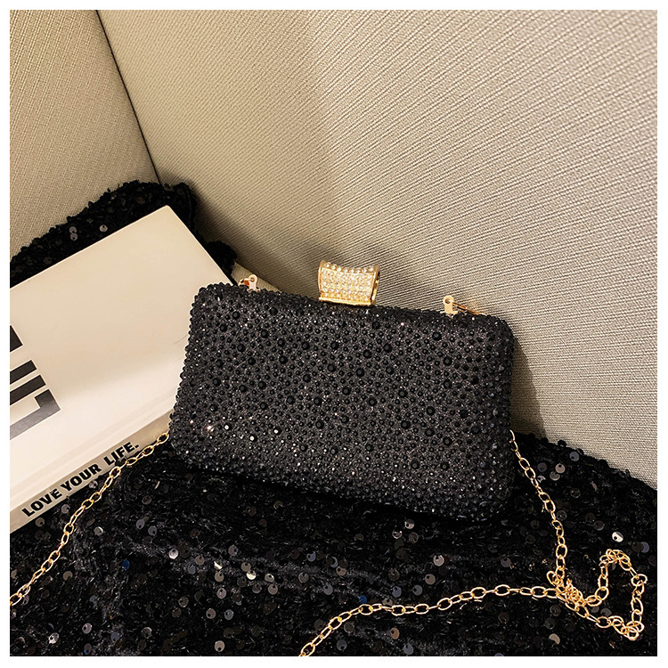 Bolsa de cena flash transfronteriza, bolsas de cena de diamantes calientes, bolsas de mano de diamantes de lujo, bolsas de mano de moda de fiesta