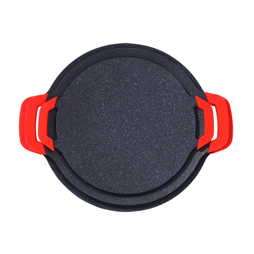 Household aluminum alloy Korean grill pan induction cooker Korean barbecue plate cassette stove outdoor camping Teppanyaki frying pan