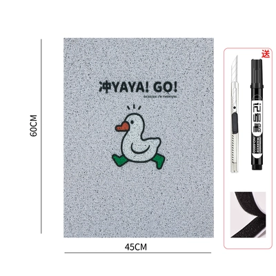 Electric vehicle foot mat, be cut - self-cut-4560-duck-comes-with-knife-pen-and-velcro