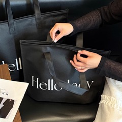 ジッパー不織布手提げ袋服装店は服を入れて買い物をする