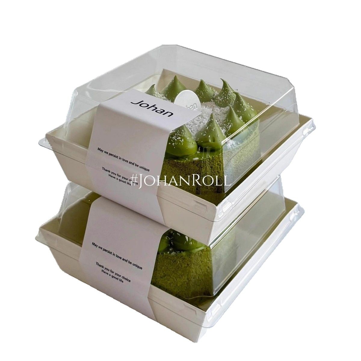 Caja de embalaje de pastel de elevación transparente 2 pulgadas 3 pulgadas caja de pastel cortada en cuencos de cuatro pulgadas caja de embalaje de postre tiramisú