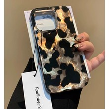 撞色冰川纹适用于苹果iPhone17手机壳新款荣耀90情侣款散热保护套