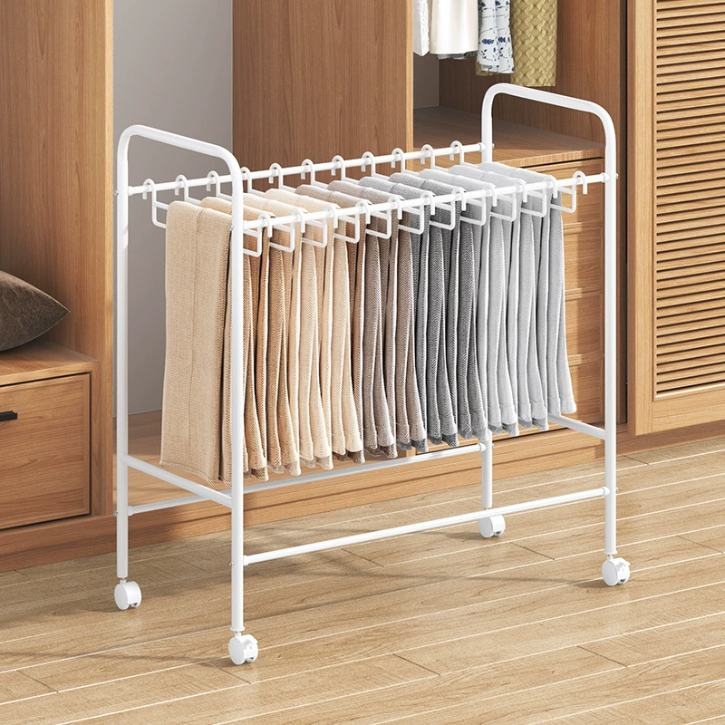 Trousers, storage system, universal drying rack