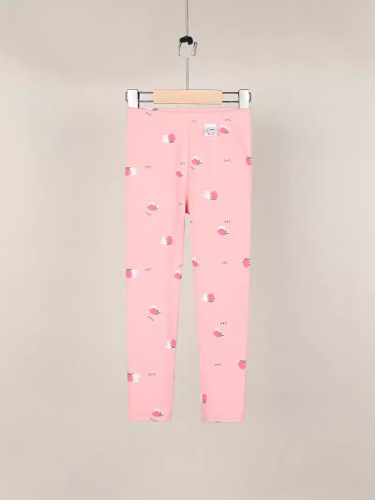 Women's Autumn/Winter New Knee-High Pajamas, Thick Pure Cotton Elastic Leggings for Girls, Stylish and Versatile Bodysuit for Baby Girls