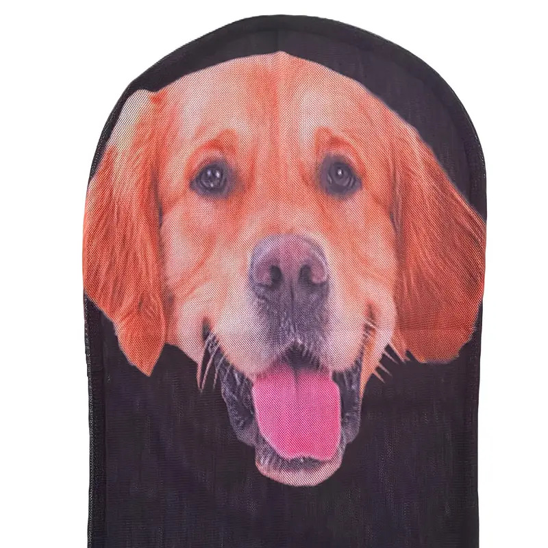 Cachorro encapuchado impresión máscara de Halloween divertida extraña espectáculo props fábrica en stock