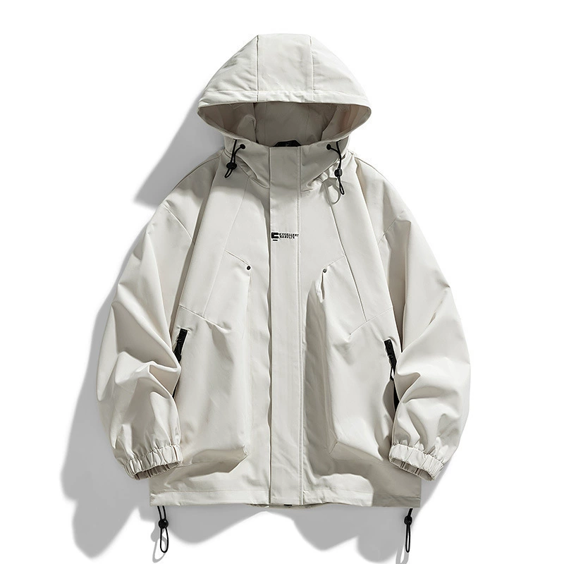 Solid autumn thin jacket for beloved for leisure, oversize