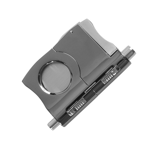 Stainless steel cigar cutter multifunctional portable cigar accessories cigar cutter with double cigar drill hole opener