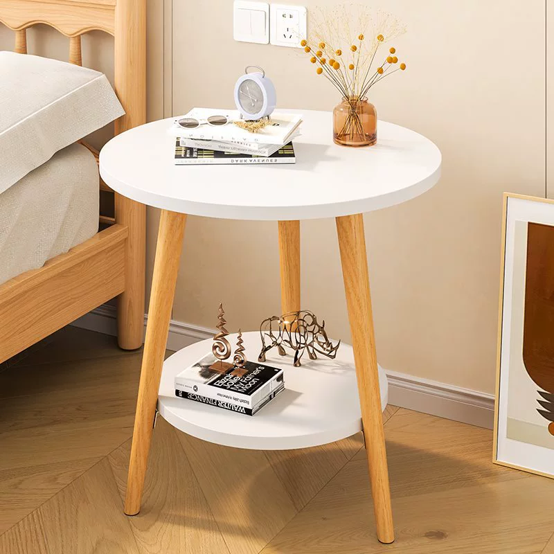 Прикроватная тумбочка, небольшой круглый стол, приставной столик, угловой столик, ножки стола из массива дерева, небольшой журнальный столик, бытовой прикроватный мини-стол для спальни