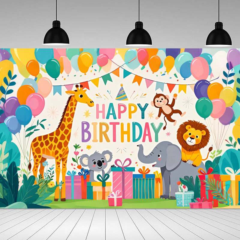 Bandera de fiesta de cumpleaños nueva transfronteriza Amazon venta directa de fábrica nueva fiesta de cumpleaños transfronteriza