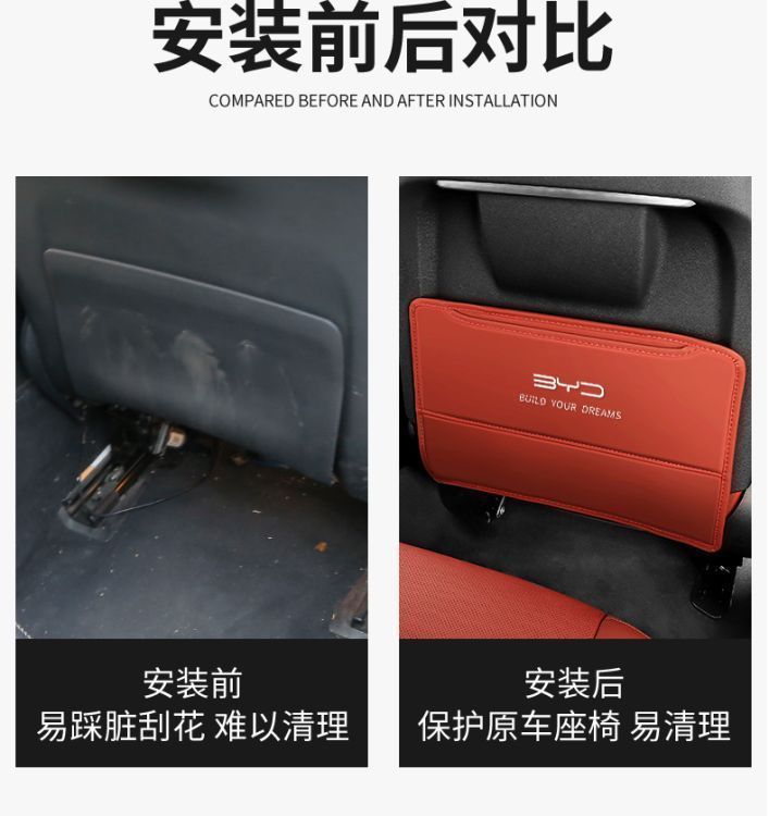 Anti-Kick Pad for BYD Yuan PLUS/Han EV Qin PLUS Interior Modification
