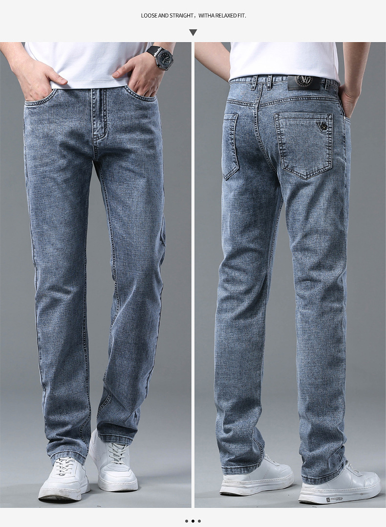 Herren Jeans Mit Geradem Schnitt Für Einen Legeren Look_voghion.com