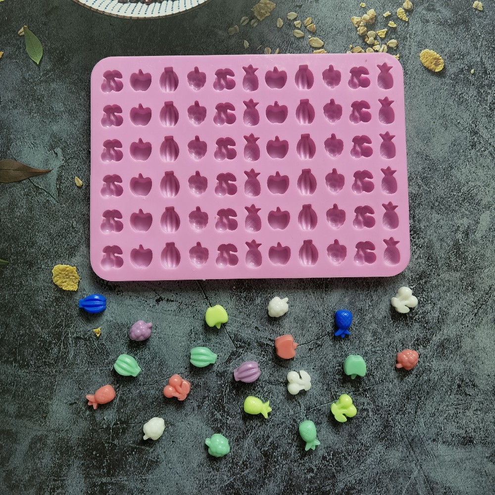 Silicone 66 fruit pineapple chocolate 329 molde de pastel gelatina pudín molde de pastel herramientas de horneado