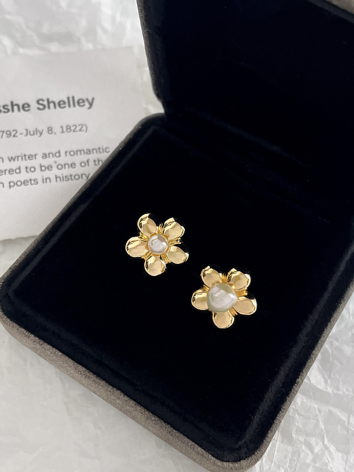 1 Pair Diameter 14mm Copper 18K Gold Plated Flower Polished Earring Findings display picture 4