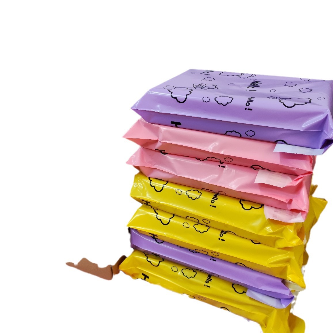 INS púrpura oso expreso bolsa de avión Caja impermeable bolsa de embalaje lindo de dibujos animados expreso bolsa de color expreso bolsa lote