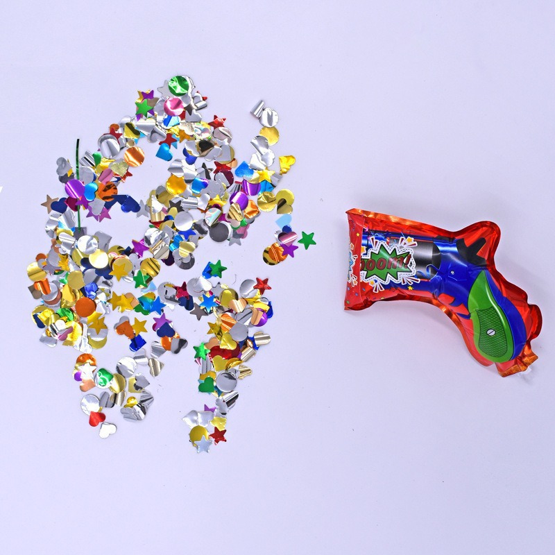 Tiktok pistola inflable saludo boda fiesta fuegos artificiales pistola cumpleaños bar fiesta juguete globo pistola fuegos artificiales al por mayor