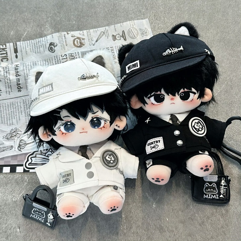 20cm cotton doll clothes jacket sweater doll clothes black Meow Deacon doll clothes replacement in stock free shipping